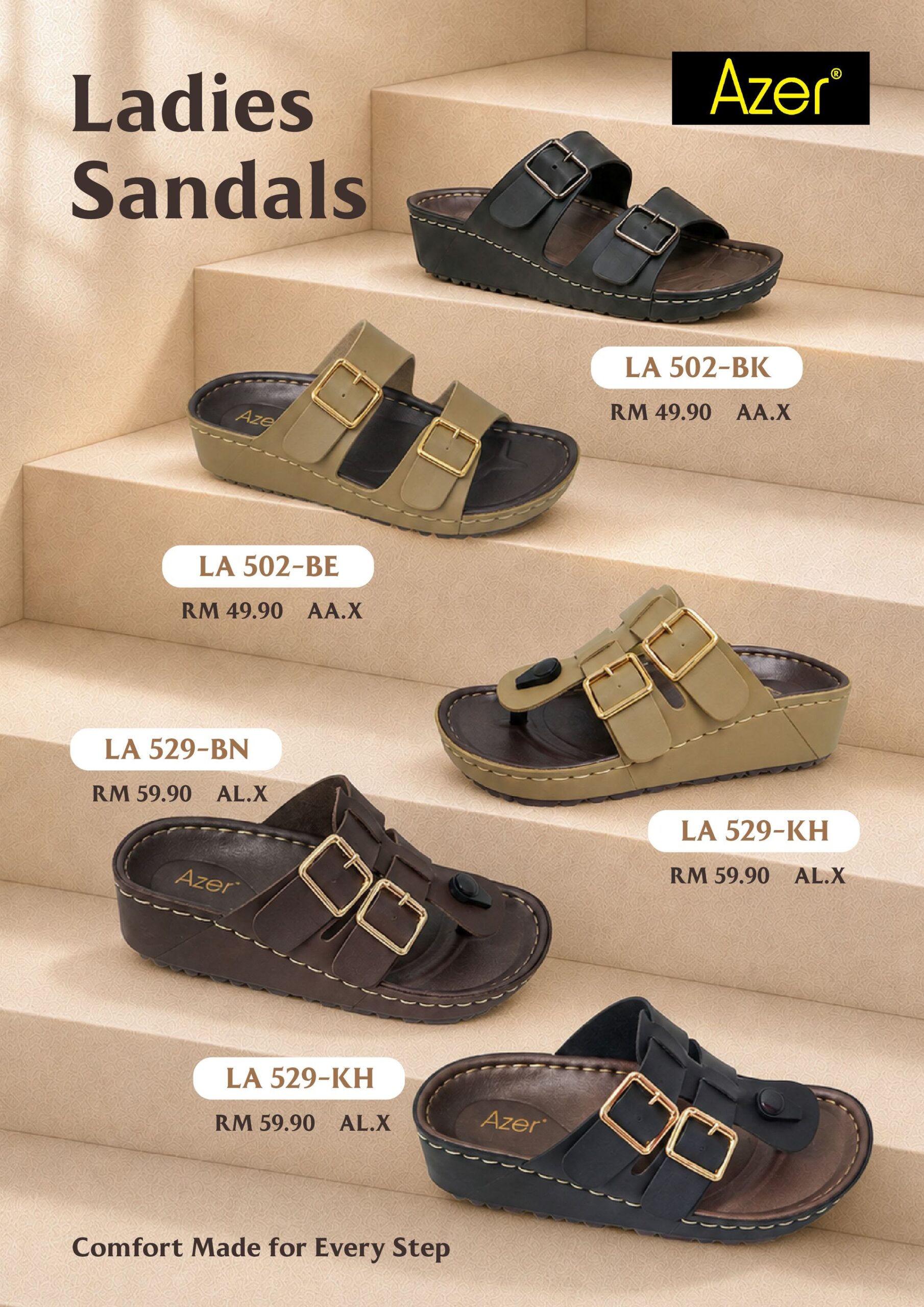 Azer Ladies Sandals